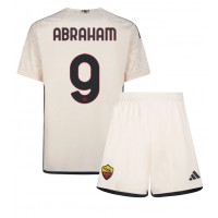 Koszulka piłkarska AS Roma Tammy Abraham #9 Strój wyjazdowy dla dzieci 2023-24 tanio Krótki Rękaw (+ Krótkie spodenki)